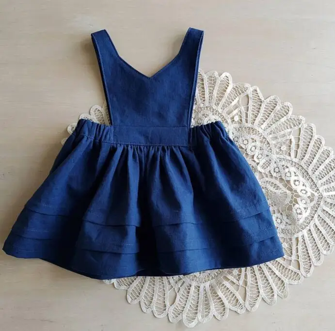 

2019 Ins Autumn Toddler Kids Girls Dress European&America Kids Ruffles V-neck Dress