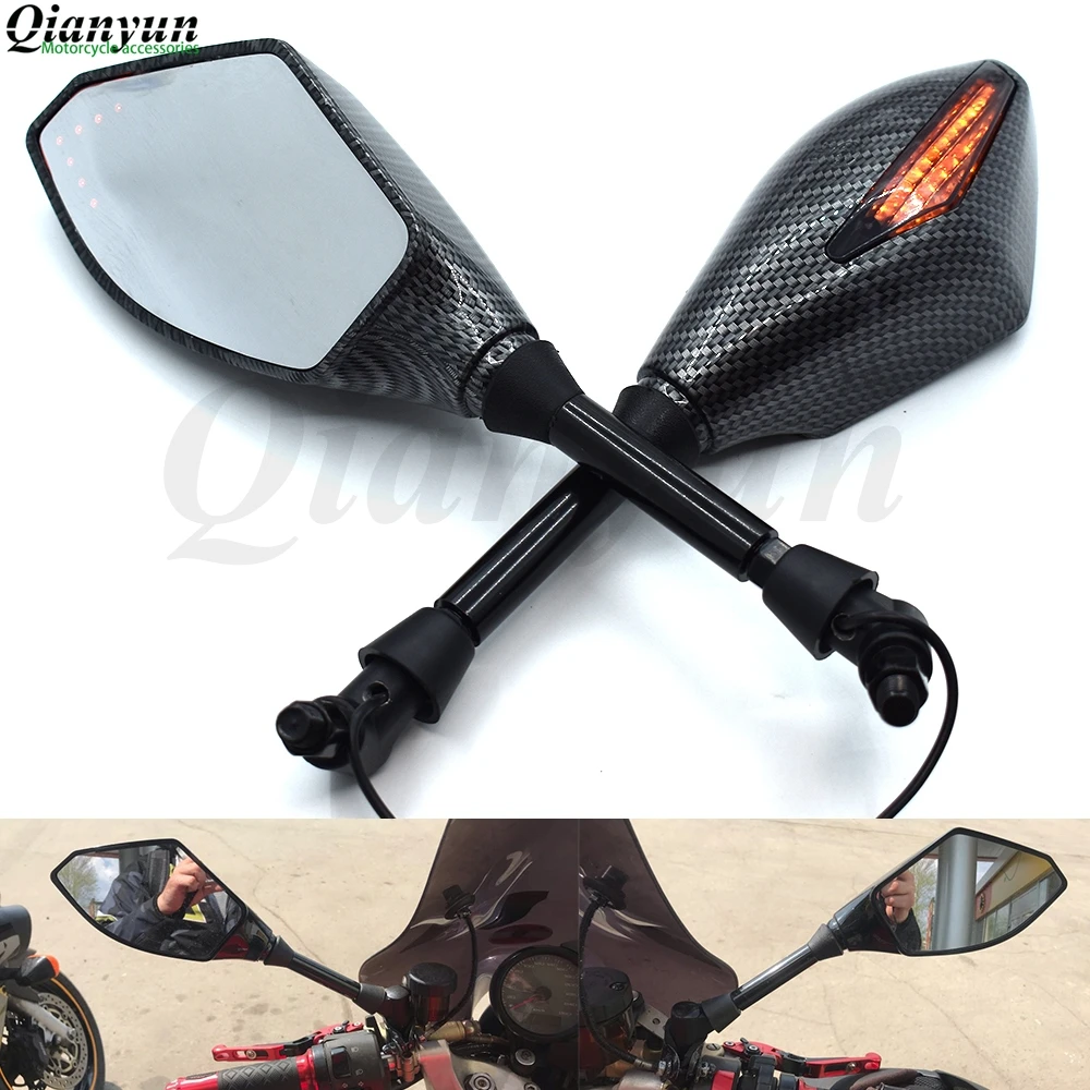 

Universal motorcycle LED turn signal rear view mirror turn signal indicator For Suzuki GSXR600 GSXR750 GSXR1000 GSR750 TL1000S