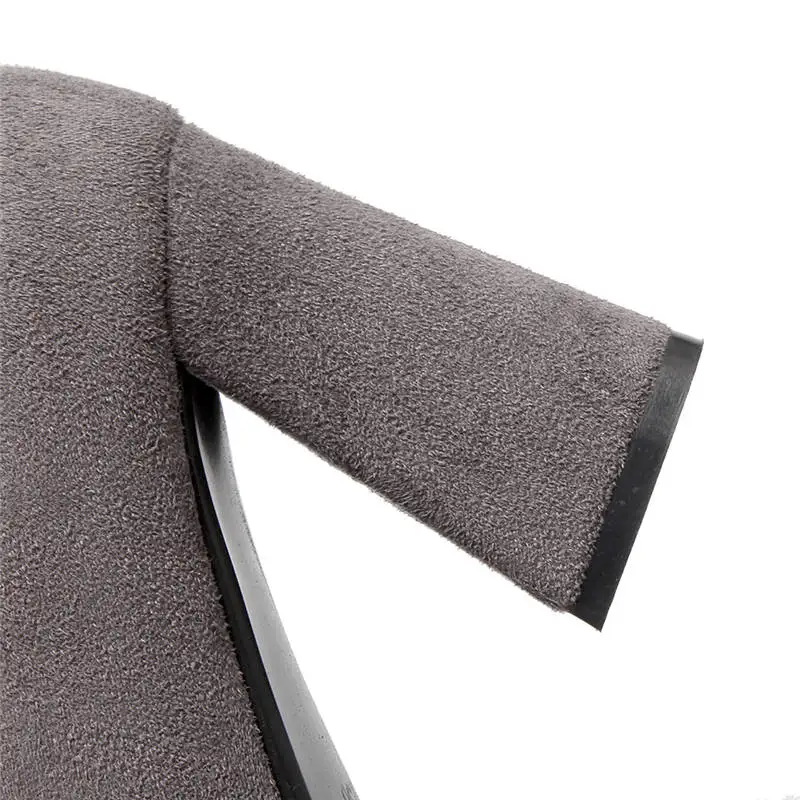 Colore Brown Ginocchio Della Gregge grey Scuro Donne A Alta apricot Autunno Morazora Di Solido Inverno Red I Punta Il grigio Delle Dark Coscia Nuovi 2018 wine Stivali Alti Più Tacchi Sopra naaYfBS
