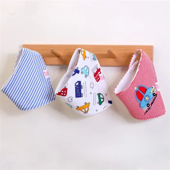 

High Quality Hot Selling 3Pcs/Set Fahion Baby Portable Double Layer Saliva Towel Double Button Waterproof Bibs Baby Using