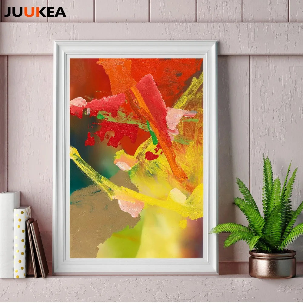 

Classic Oil Painting Print On Canvas GERHARD RICHTER Abstract Bild 1980 Creative Arts Wall Pictures For Living Room Home Decor