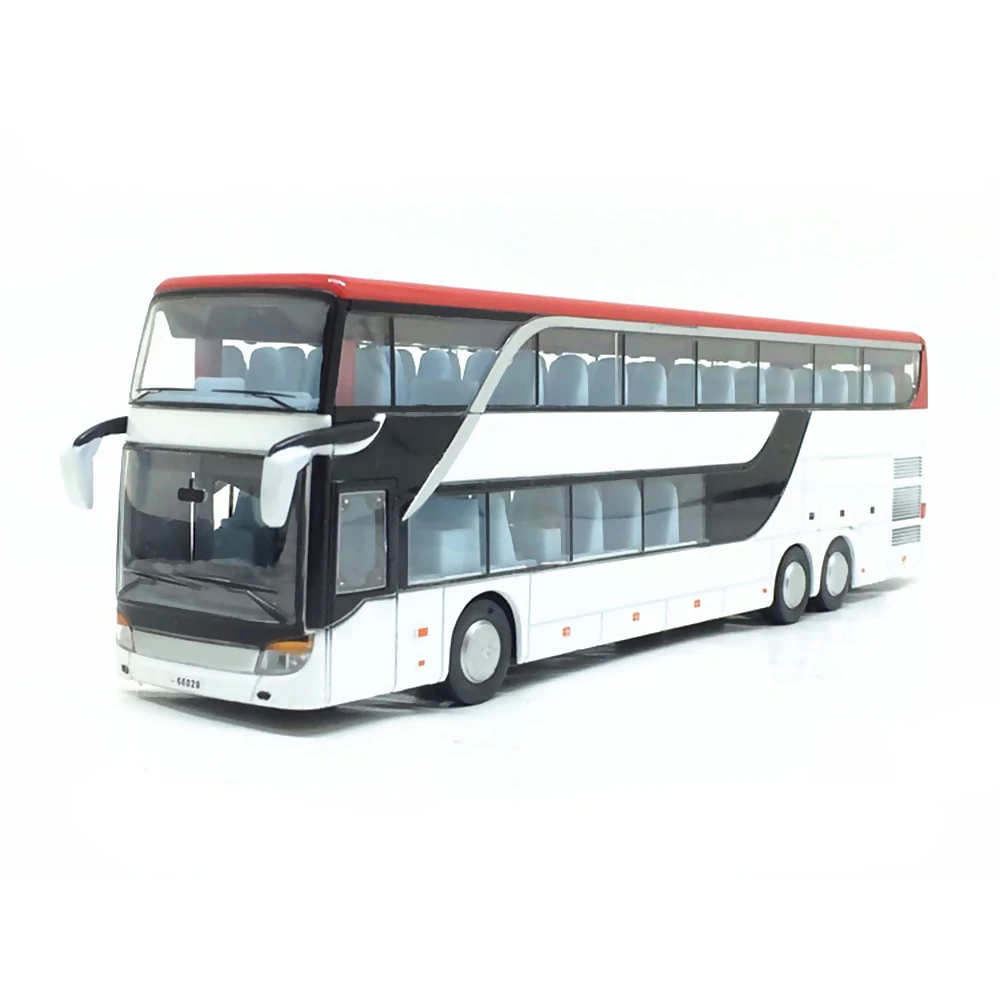 

Bus Model Toy Double Decker Diecast 1:43 For Kids Alloy With Sound Light