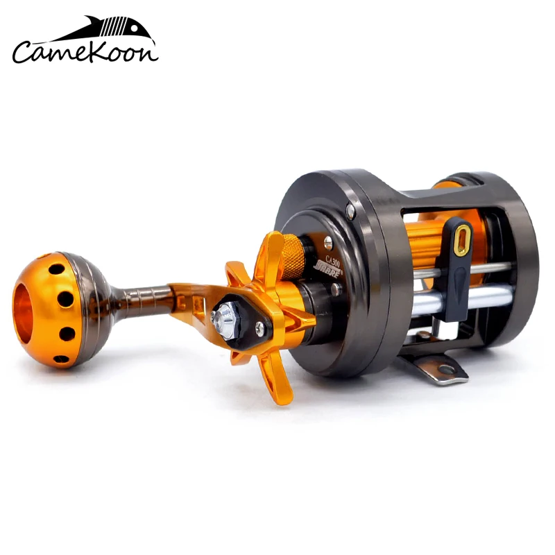 Fill your bag - CAMEKOON Full Metal Round Baitcasting Reels 6KG Carbon Fiber Drag 12+1 Bearings Magnetic Brake Cast Drum Wheel