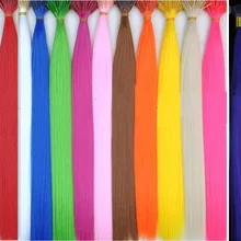 60 шт., Новое поступление, ювелирные изделия для волос, синтетические аксессуары для волос, для наращивания, 12 цветов, одежда для волос с бесплатными бусинами и крючками