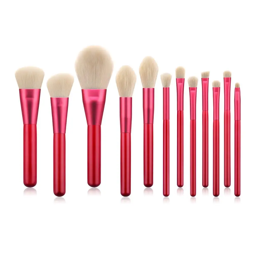 

1pcs Lucky Hot Red Makeup Brush Powder Foundation Blush Conclear Face Lip Eye Shadow Multifunction Bearty Cosmetic Beauty Tools