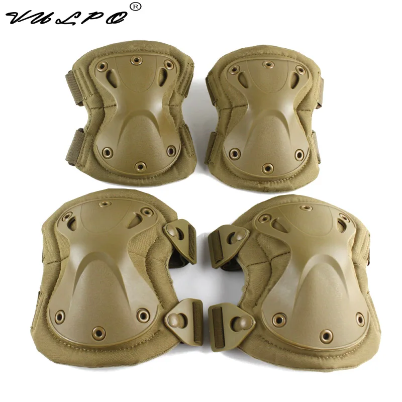 

VULPO High quality Military Tactical paintball protection , knee pads & elbow pads set Airsoft Hunting Equipment