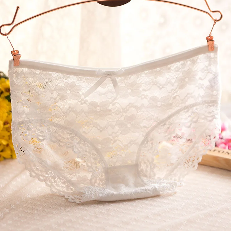 

Sexy Womens Girls Lace Cotton Panties Briefs Comfy Underwear Underpants Knickers