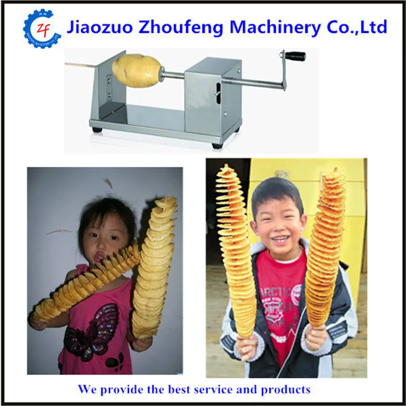 Manual stainless steel tornado potato machine spiral potato cutting machine potato chips machine  ZF