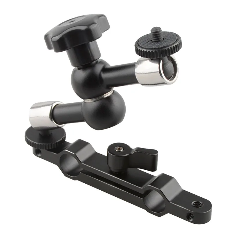 CAMVATE 7 Articulating Magic Arm 15mm Rod Clamp Railblock Fit 15mm Rods