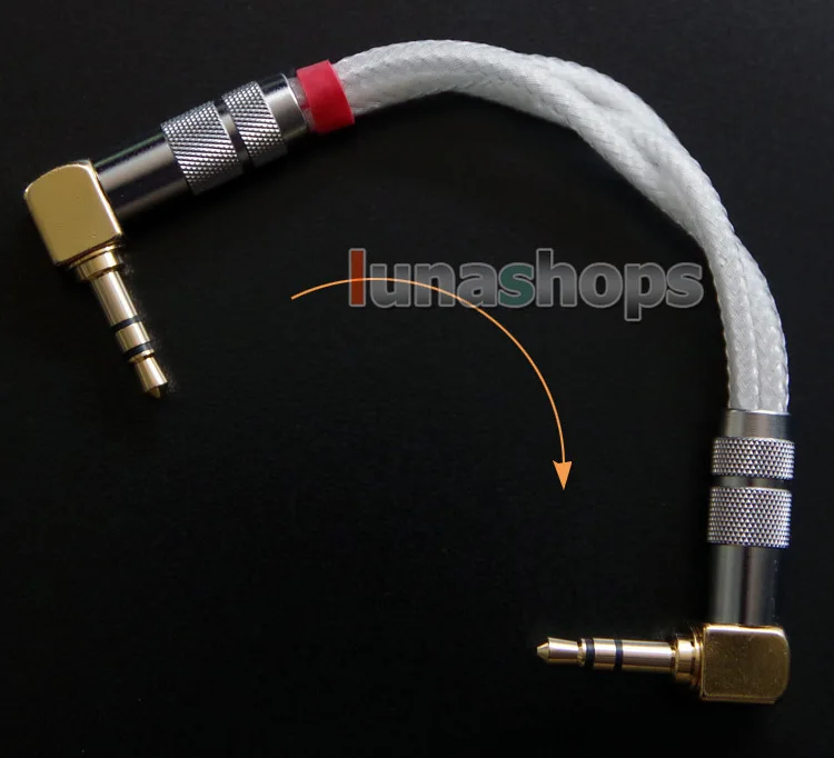 Custom Oyaide 3.5mm Stereo male to male 90 degree angle hifi Audio cable LN004149