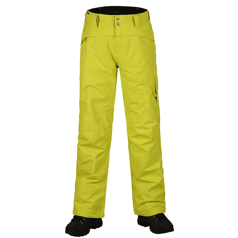 Распродажа SAENSHING зимние лыжные брюки для женщин и мужчин водонепроницаемые лыжные Сноубординг брюки ветрозащитный тепловой узкий снег брюки - Цвет: yellow