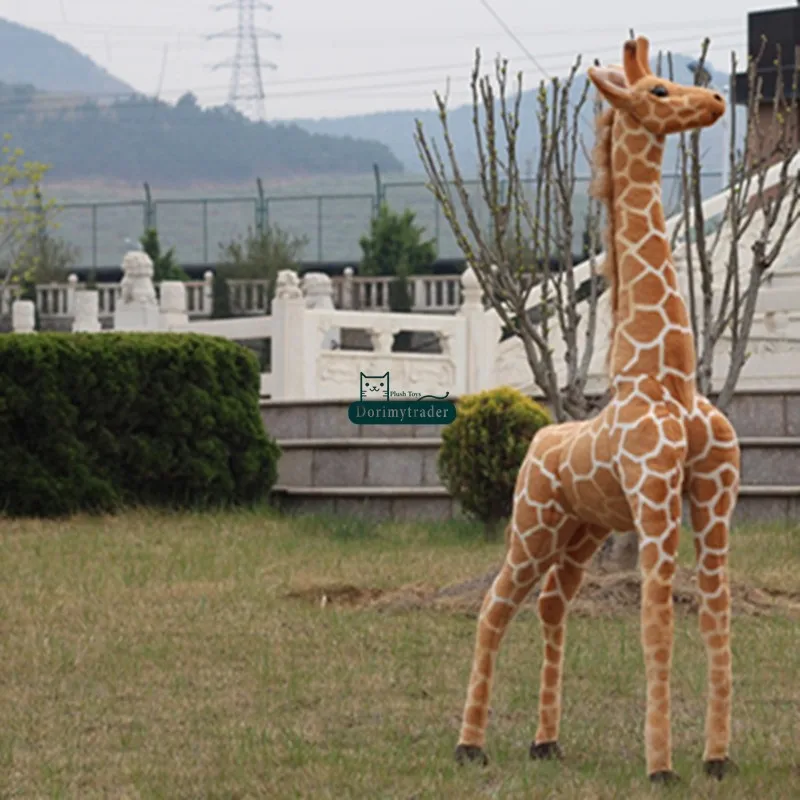 Dorimytrader 2015 New 1 pc 47'' 120cm Giant Cute Stuffed Soft Plush Simulated Animal Giraffe Toy, Free Shipping DY60312 (2)