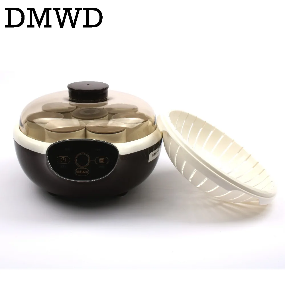 JIQI Household Automatic Electric Yogurt Maker microcomputer timing Sour Cream Machine Leben natto fermenter ceramic eight cups JIQI Household Automatic Electric Yogurt Maker microcomputer timing Sour Cream Machine Leben natto fermenter ceramic eight cups