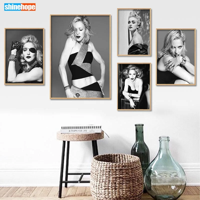

Canvas Poster Custom Madonna Canvas Painting Poster Home Decor Cloth Fabric Wall Art Poster