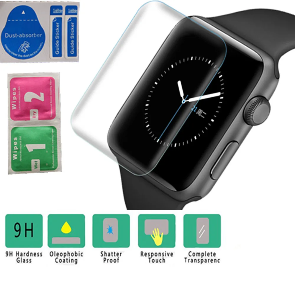 Для Apple Watch Series 4/2/1 38 мм 42 40 44 HD полное покрытие ТПУ Защитная пленка для