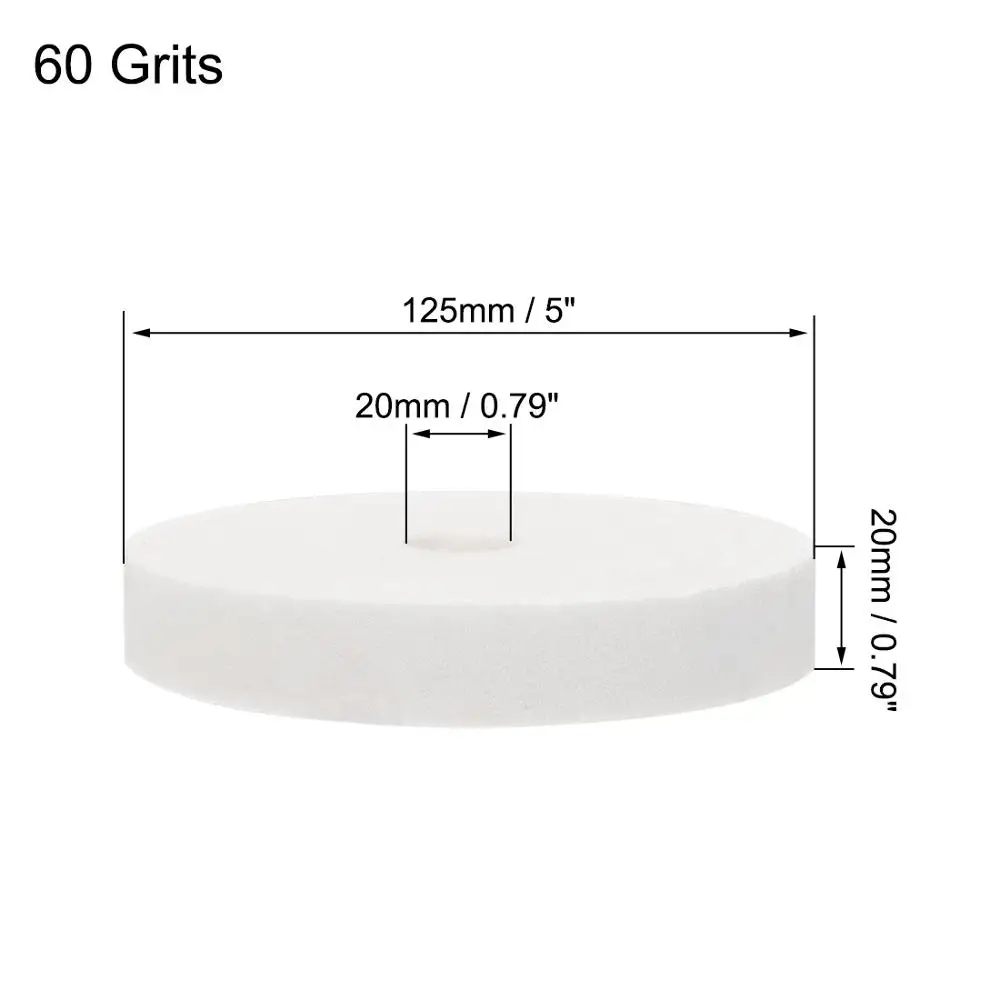 4/5 Inch Bench Grinding Wheel Polishing Pad Grinding Disc Stone Surface Ceramic Metal Grinder Rotating Tool Uxcell grinding disc abrasive wheel grinding wheel