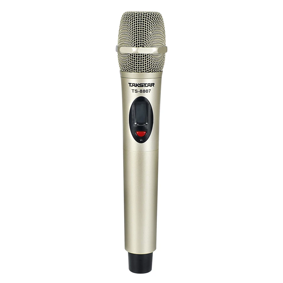Takstar TS-8807 UHF 무선 마이크 시스템 FM 2 수신기 및 송신기 KTV 및 회의 및 무대 공연 부티크 뜨거운