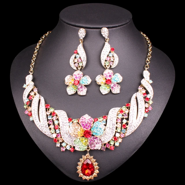Buy Fashion Indian Bridal Jewelry Sets Wedding Costume
