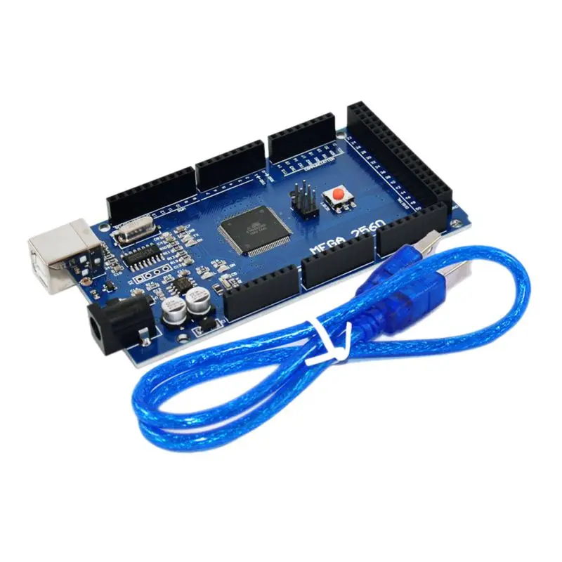 2018 Новый 1 шт. MEGA 2560 R3 ATmega2560 R3 AVR USB доска + бесплатная USB кабель для arduino 2560 MEGA2560 r3