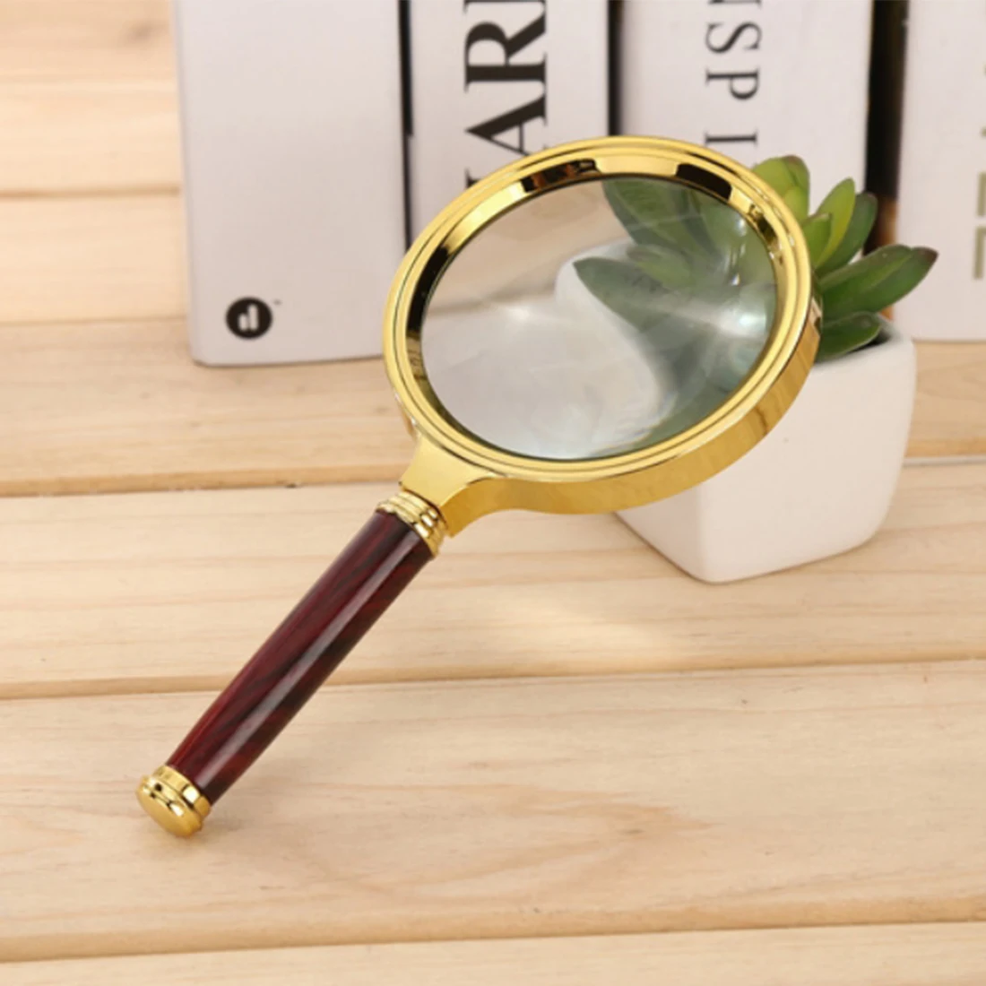 

5X/10X 90mm/80mm/70mm/60mm Portable Handheld Magnifier for Jewelry Newspaper Book Reading High Definition Eye Loupe Glass