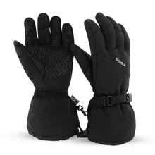 Зимние флисовые теплые лыжные перчатки Водонепроницаемый ветроустойчивый Сноуборд Перчатки для мотоциклистов с флис теплая для лыжного спорта Для мужчин Для женщин перчатки