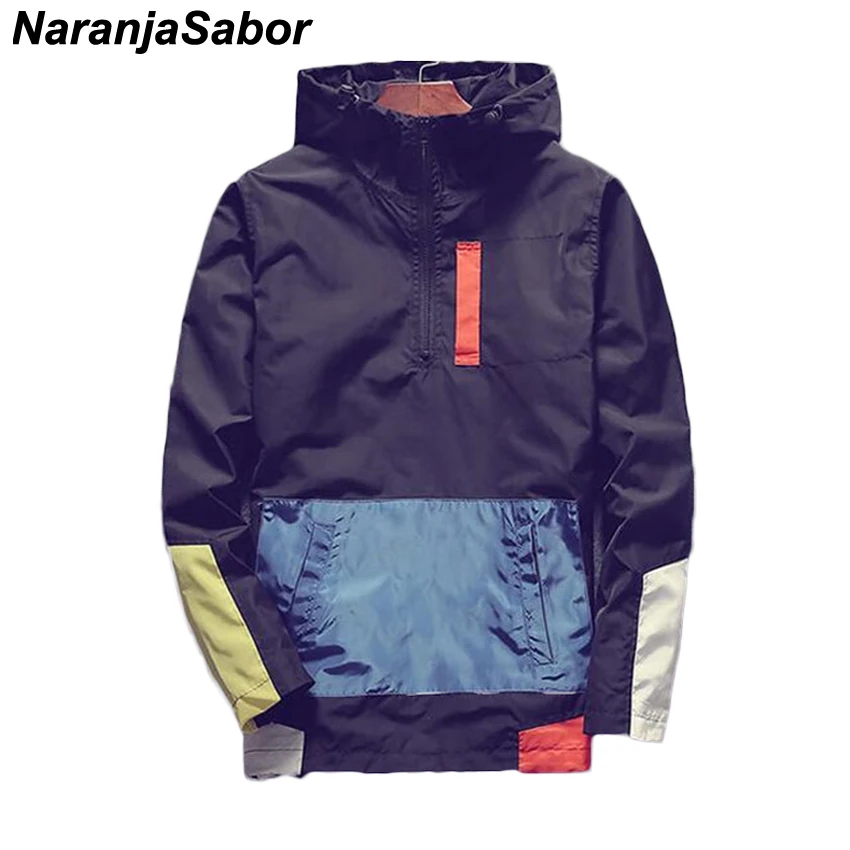 

NaranjaSabor New Spring Autumn Men's Jackets Boys Bomber Jackets Males Hooded Sportswear Windbreaker Men's Coat Streetwear 5XL