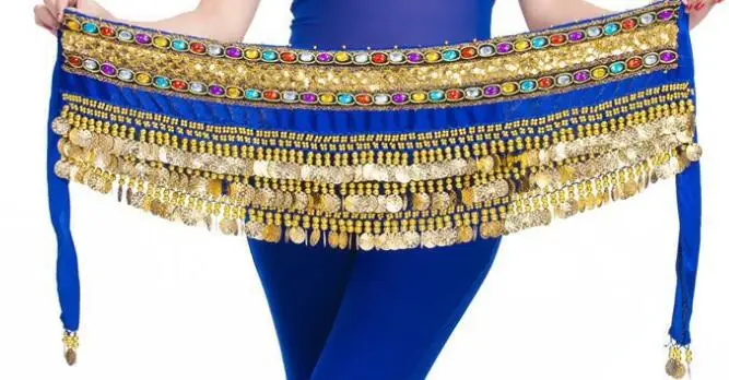 Высокое качество Новые пояса для танца живота танец живота 338 монеты хип шарф для женщин Распродажа - Цвет: as picture