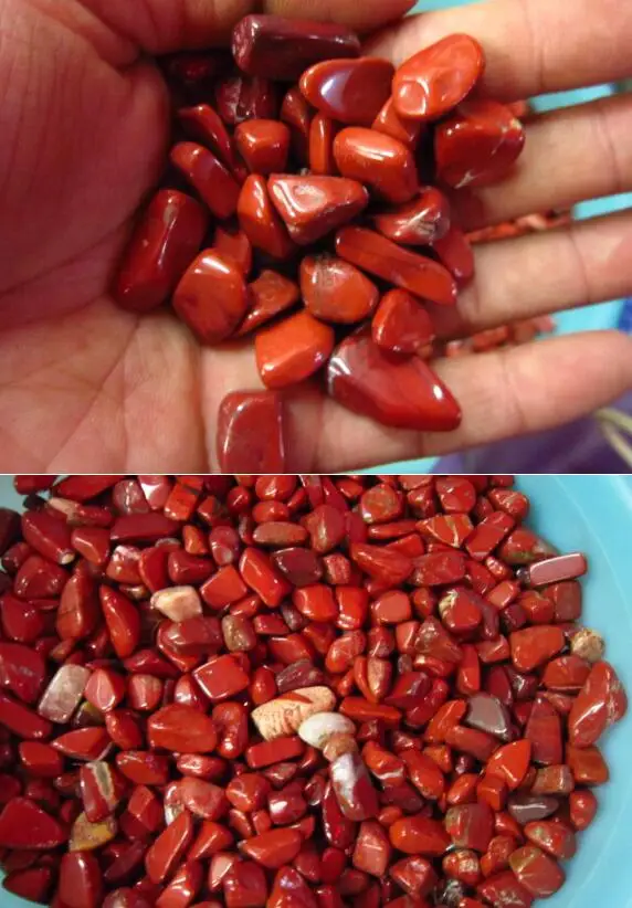 

1000g Natural crystal red jasper gravel fish tank aquarium decoration flower crystals pot magnets pillow stone tumbled stone