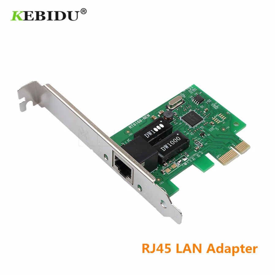 KEBIDU 1000 Мбит/с Gigabit Ethernet PCI Express PCI-E сетевая карта 10/100/1000 м RJ-45 RJ45 LAN адаптер конвертер сетевой контроллер