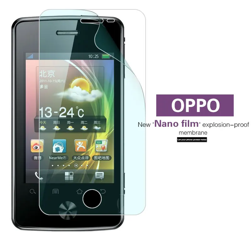 

Waterproof Screen Protector Films For OPPO T703 X907 Finder T29 Mirror 5 X9007 REALME 1 Explosion-proof Nano Soft Film + Cloth