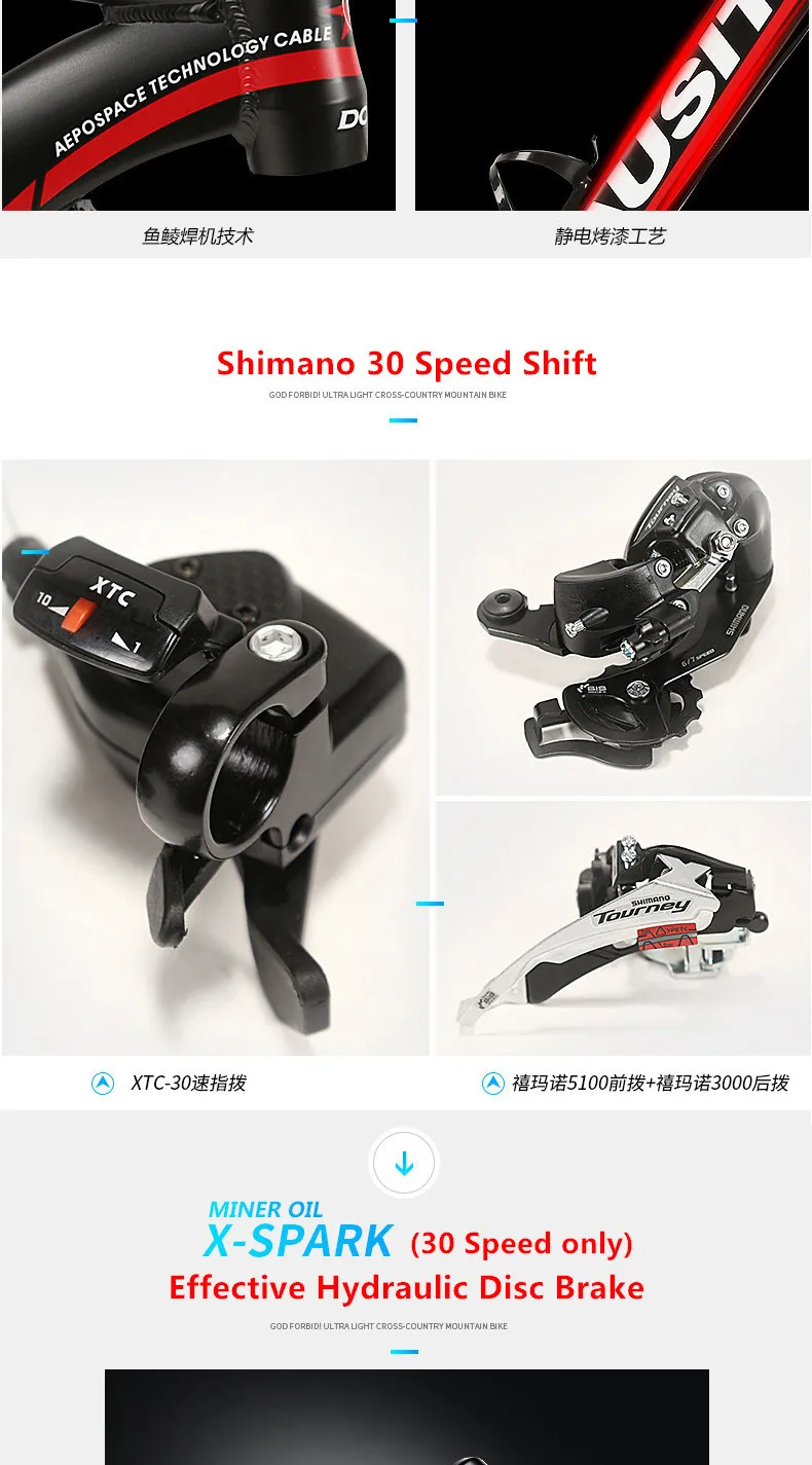 Excellent New Mountain Bike Aluminum Alloy Frame 26 inch Wheel Hydraulic Disc Brake SHIMAN0 30 Speed Bicycle Outdoor Sports MTB Bicicleta 2 Excellent New Mountain Bike Aluminum Alloy Frame 26 inch Wheel Hydraulic Disc Brake SHIMAN0 30 Speed Bicycle Outdoor Sports MTB Bicicleta 2