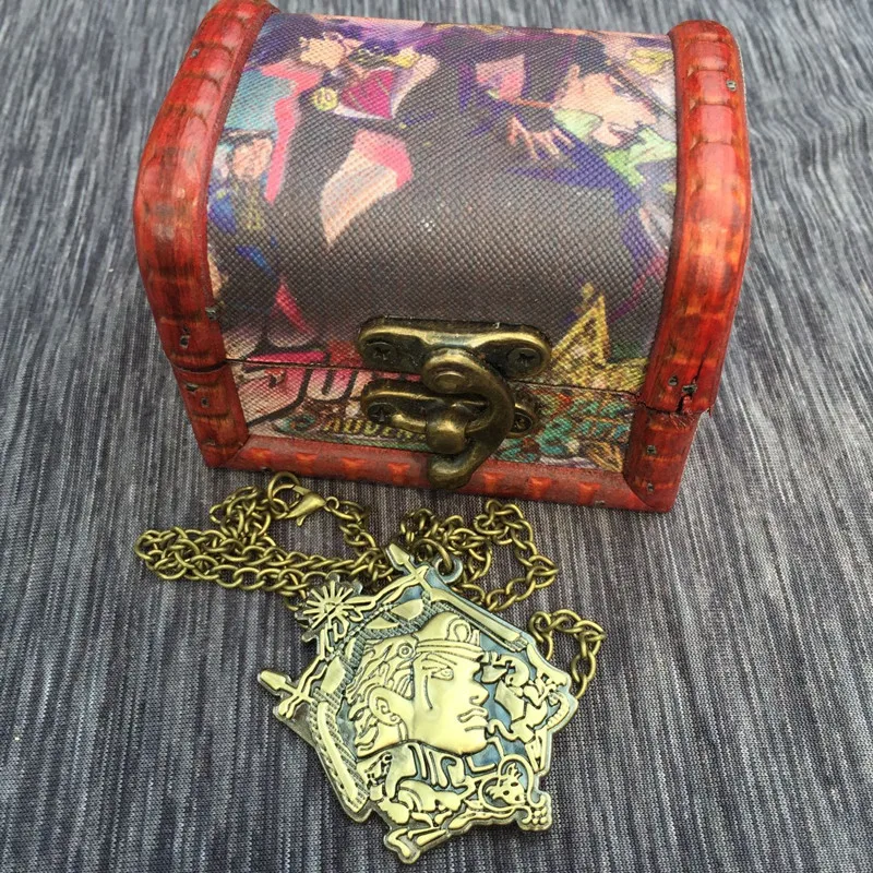 Новый сезон JoJo Bizzare Приключения Золотой ветер Бронзовый 3D relievo JOJO ожерелье брелок