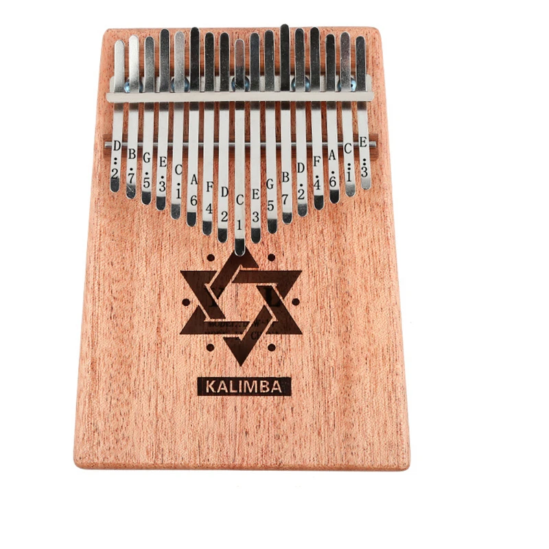 17 Keys Mahogany Wood Kalimba African Mbira Thumb Piano Finger 7F9