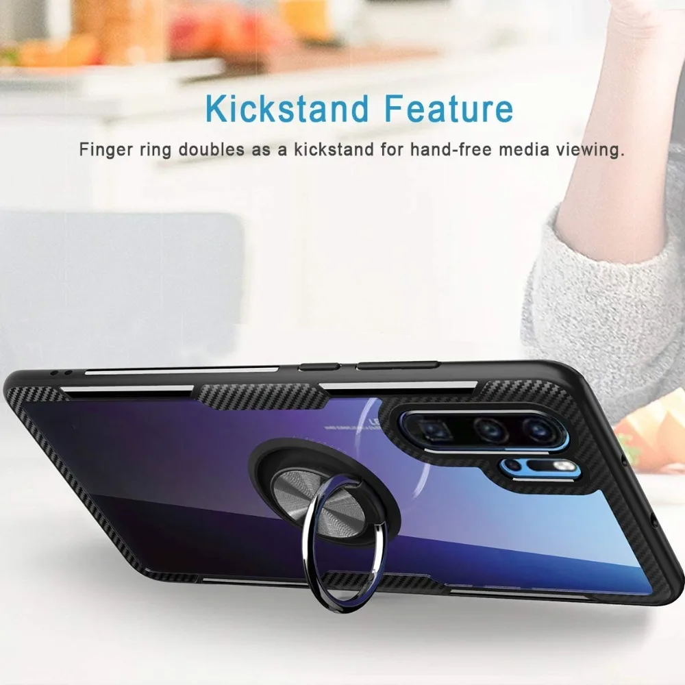 Case For Huawei P30 P20 Mate 20 Lite Pro Cover Ring Kickstand Silicone Case For Huawei Honor 20 10 Lite Pro 8X 8S 7X Play Cover (3)