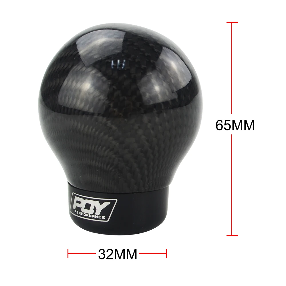 Ручка переключения передач из углеродного волокна с наклейкой PQY|gear knob manual|aluminium