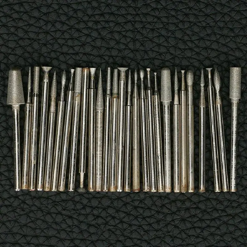 2.35mm 25pcs Set 400 Grit Jewellery Smoothing Sanding Burnish Tool Jade