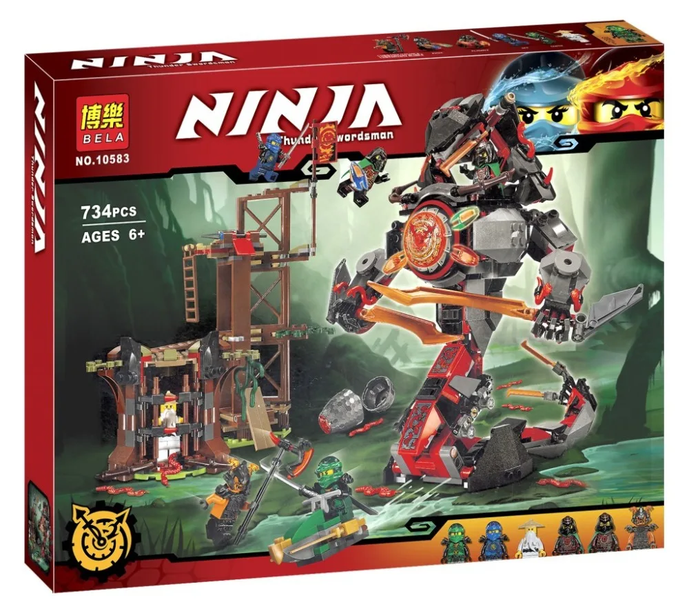 

734 unids ninja nueva 10583 doom amanecer de hierro diy modelo kit de construccion bloques juguetes playset compatible