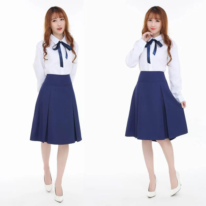 Coshome Fate Stay Night Saber Cosplay Wigs Costumes Sailor Uniforms Women Dress Halloween Party Clothing Set (14)