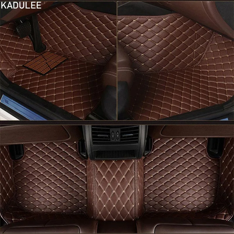 KADULEE car floor mats for Opel All Models Astra h j g mokka insignia Cascada corsa adam ampera Andhra zafira Car-styling - Название цвета: coffe