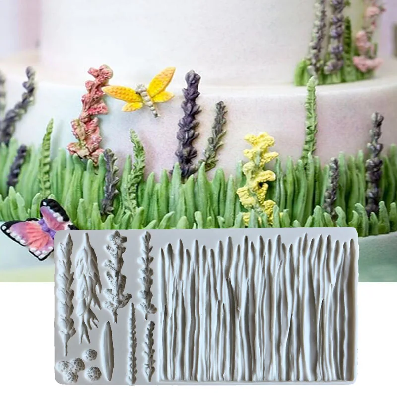 

Aouke Lavender Silicone Decorating Molds Cake Silicone Mold Sugarpaste Candy Chocolate Clay Mould A098