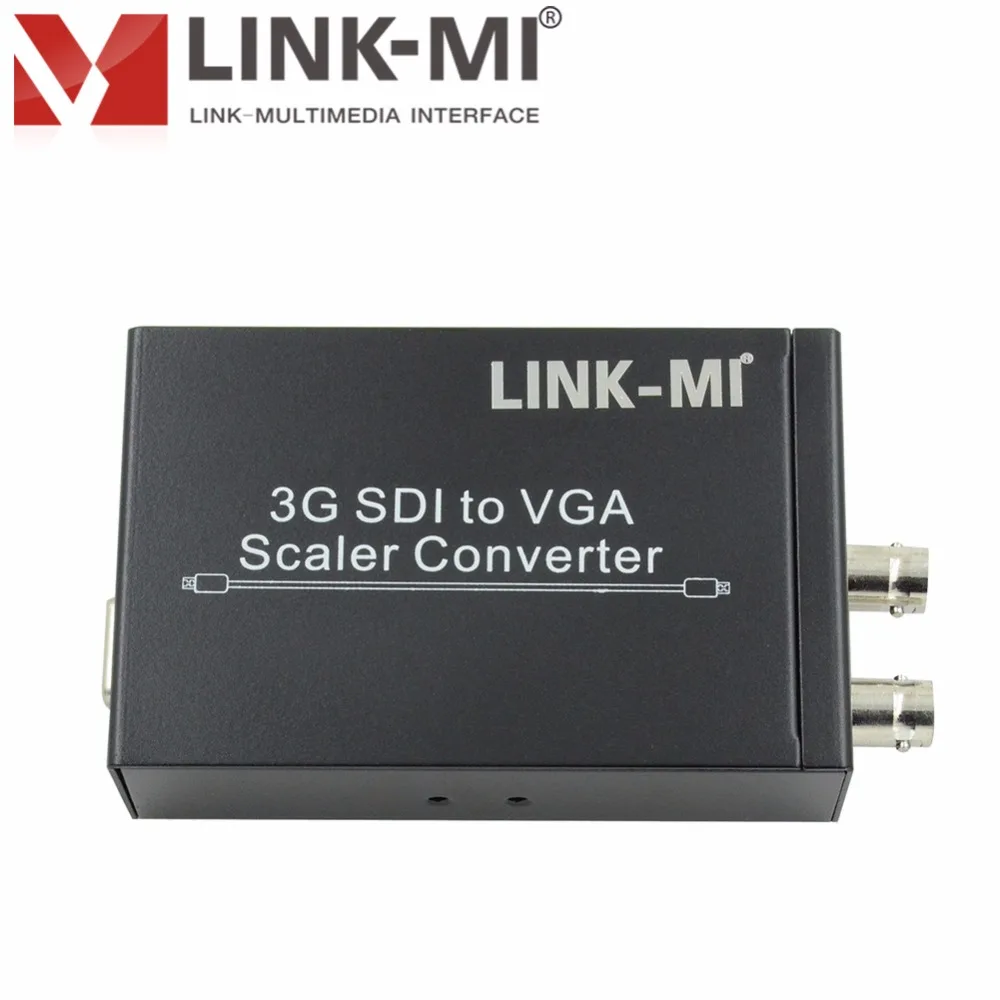 LINK-MI SVG1 BNC SDI в VGA скалер конвертер с авто видео режимом обнаружения 3g/HD/SD VGA выход разрешение SDI передача 150 м