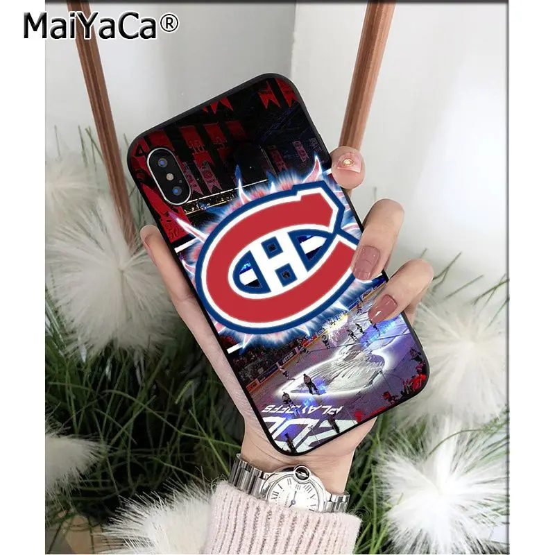 MaiYaCa Montreal Canadiens TPU Мягкий силиконовый чехол для телефона для Apple iPhone 8 7 6 6S Plus X XS MAX 5 5S SE XR мобильных телефонов