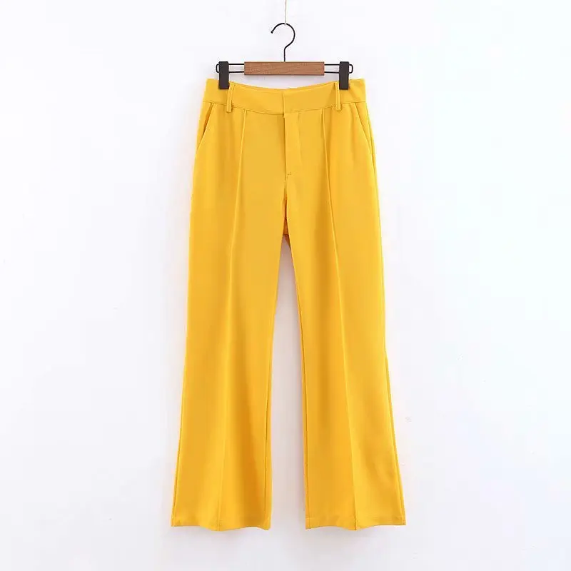 

Hot sale XL40-1924 European and American fashion pure color leisure trousers