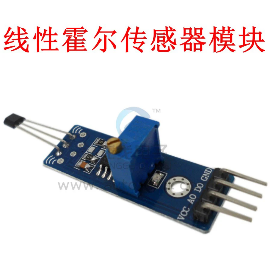 

Linear Hall Sensor Module Magnetic Strength Detection Analog Voltage Output Arduino