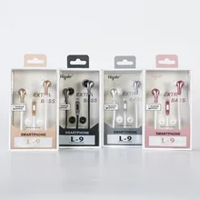 2016 Gold In-Ear stereo mic microphone for kids earphone with storage case cute earbuds for Iphone samsung MI LG Huawei HTC L-9
