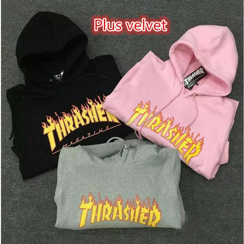 hot pink thrasher hoodie