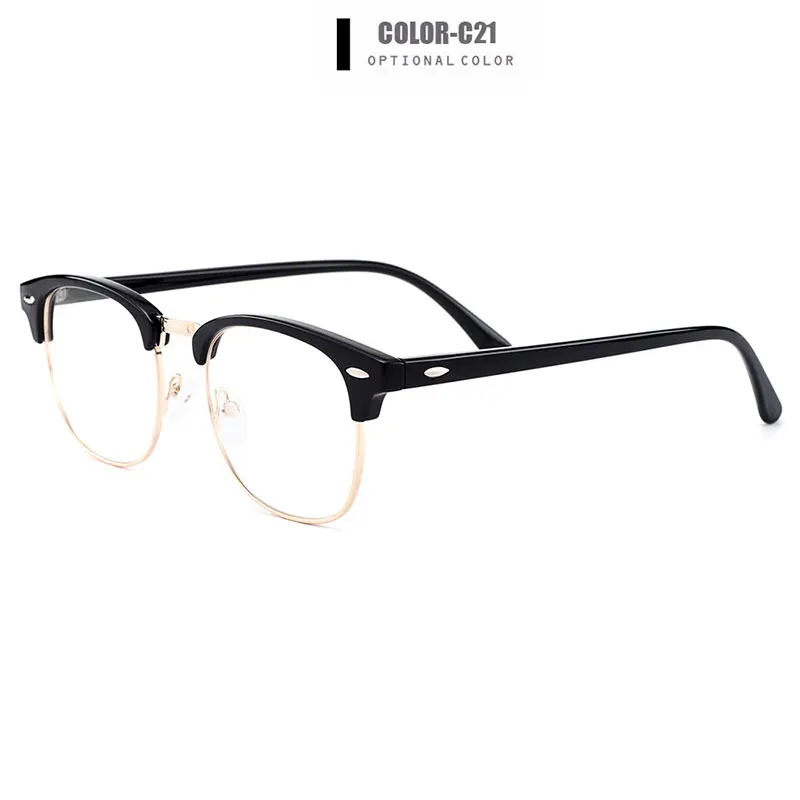Gmei оптический Ретро полный обод пластиковая оправа для очков для мужчин и женщин Близорукость Пресбиопия чтения рецепт очки H8004 - Цвет оправы: C21