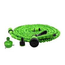 Горячая Гибкая Волшебная расширяемая садовые шланговые катушки 125FT шланг для воды 7 в 1 распылитель для сада автополива пластиковая труба 37 м