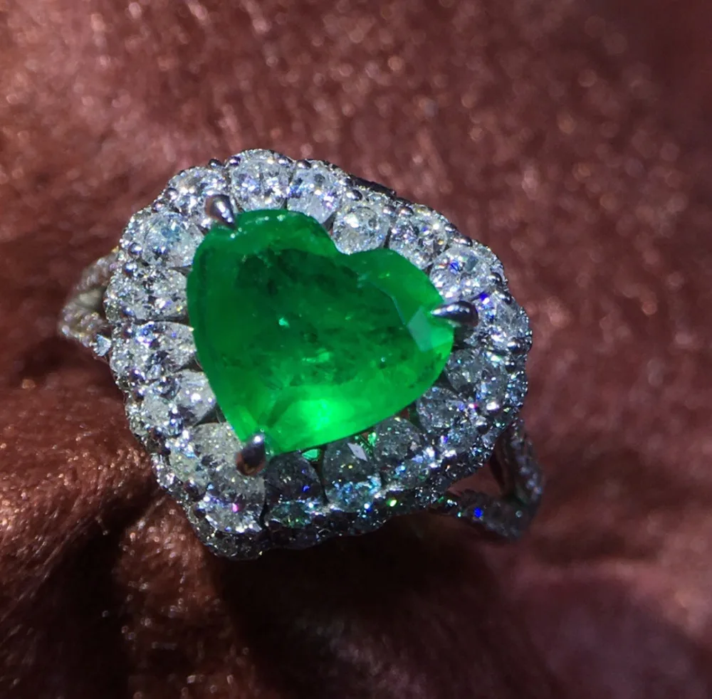 

AGL Fine Jewelry Colombia Origin Real 18K Gold AU750 Natural Emerald Gemstone 1.3ct Female Pendants for Women Fine Necklace