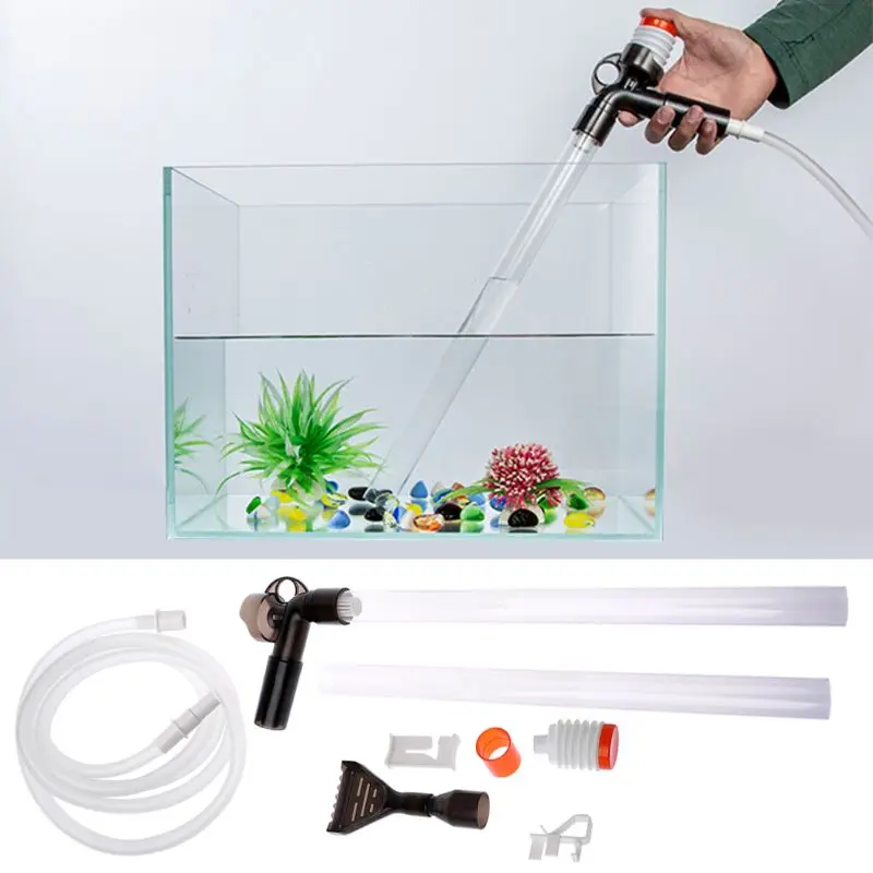 Аквариум очиститель для аквариума Quick Release аквариум вакуум сифонный насос-Fish Tank Drainer гравий Очиститель фильтр для воды